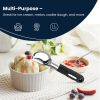 Soltam - Stainless Steel Ice Cream Scoop / Black Silicone Handle