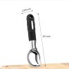 Soltam - Stainless Steel Ice Cream Scoop / Black Silicone Handle