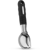 Soltam - Stainless Steel Ice Cream Scoop / Black Silicone Handle