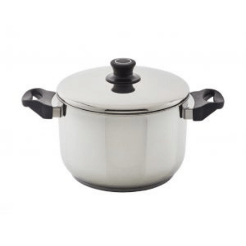 Soltam Alon - 3.5L Stainless Steel Casserole / Black Silicone handles