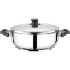 Soltam Alon - 7L Stainless Steel Sautage Pan / Black Silicone handles