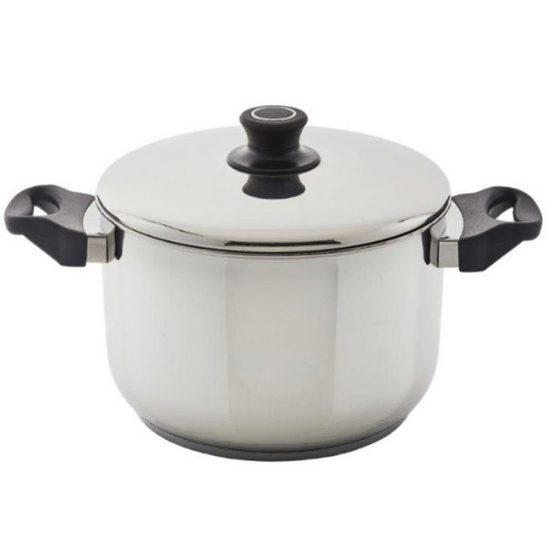 Soltam Alon - 10L Stainless Steel Casserole / Black Silicone handles