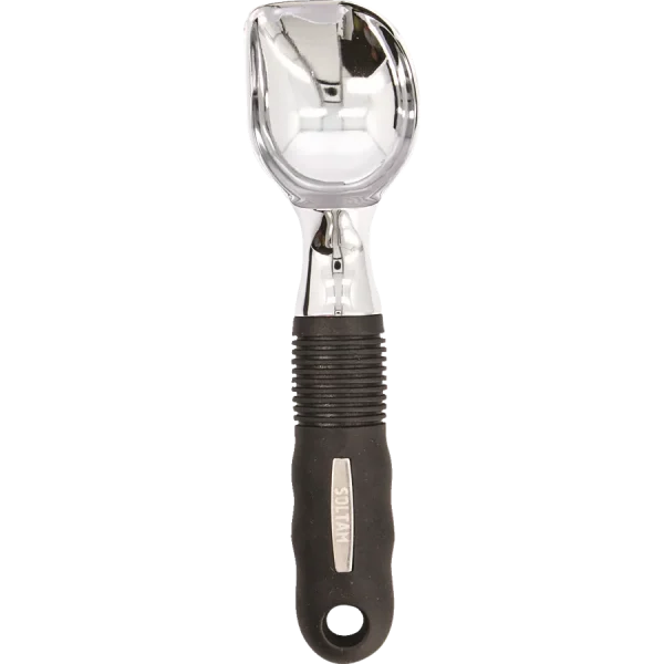 Soltam - Stainless Steel Ice Cream Scoop / Black Silicone Handle