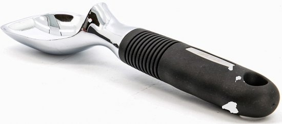 Soltam - Stainless Steel Ice Cream Scoop / Black Silicone Handle