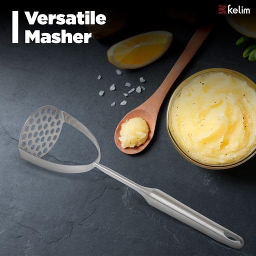 Kelim Potao Masher 1 The Ultimate Potato Masher - Stainless Steel - Sturdy - Long Lasting