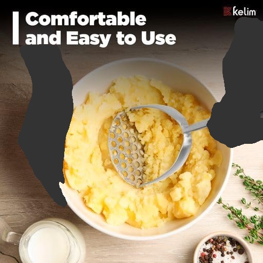 Kelim Potato masher 6 The Ultimate Potato Masher - Stainless Steel - Sturdy - Long Lasting