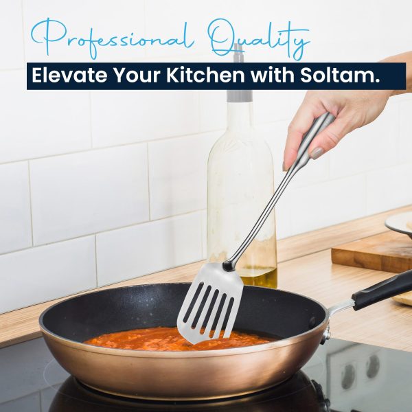 Utensil (5) Soltam Stainless Steel Slotted Turner