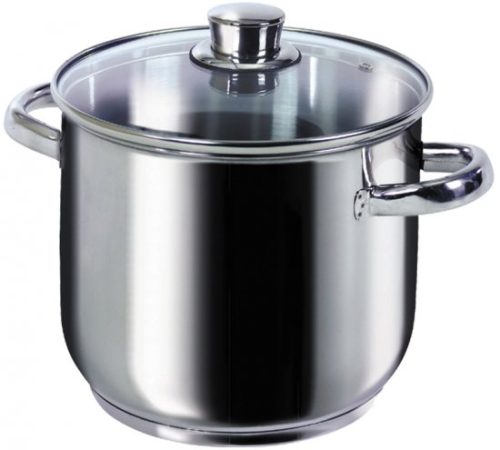 Soltam Erez - 10L Stainless Steel Casserole / W Glass Lid SS handles