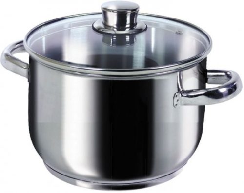 Soltam Erez - 5L Stainless Steel Casserole / W Glass Lid SS handles